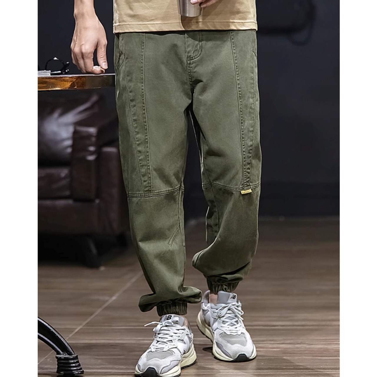 Tuck Design Jogger Pants◇3color H0341