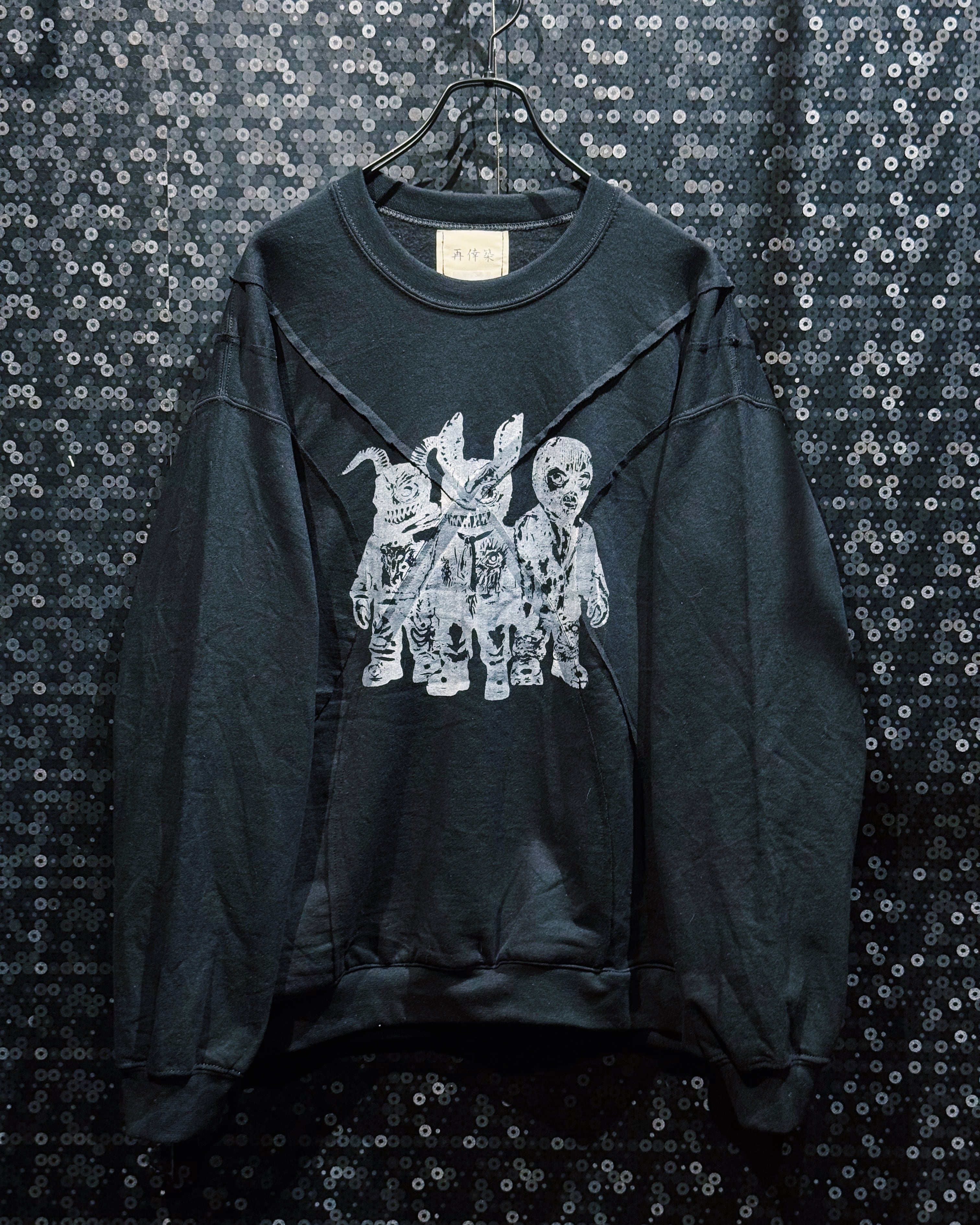 【ÆIEM】"再倖築"vintage silk screen"Doll’s Punk Parade"Sweat