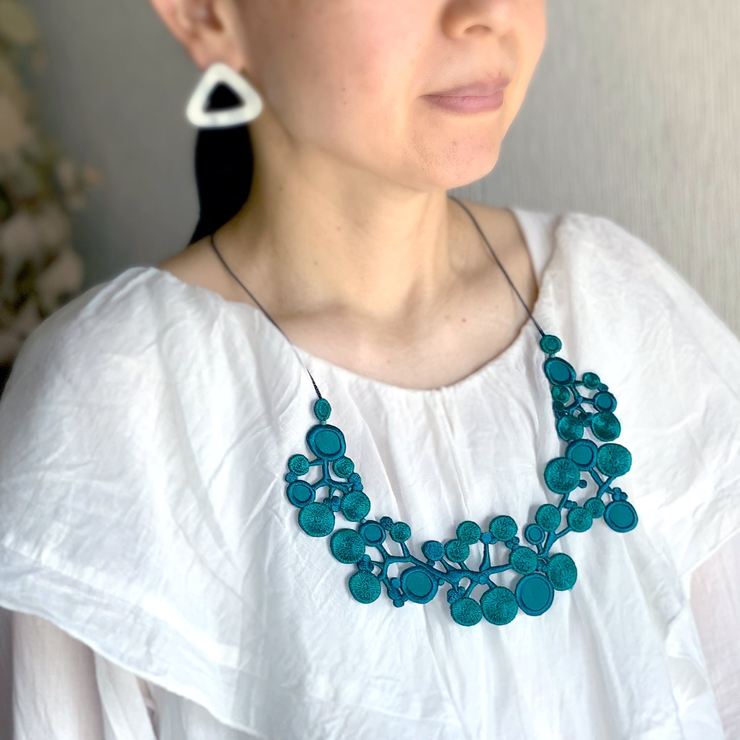 刺繍ネックレス  ga.la（n-067）6色