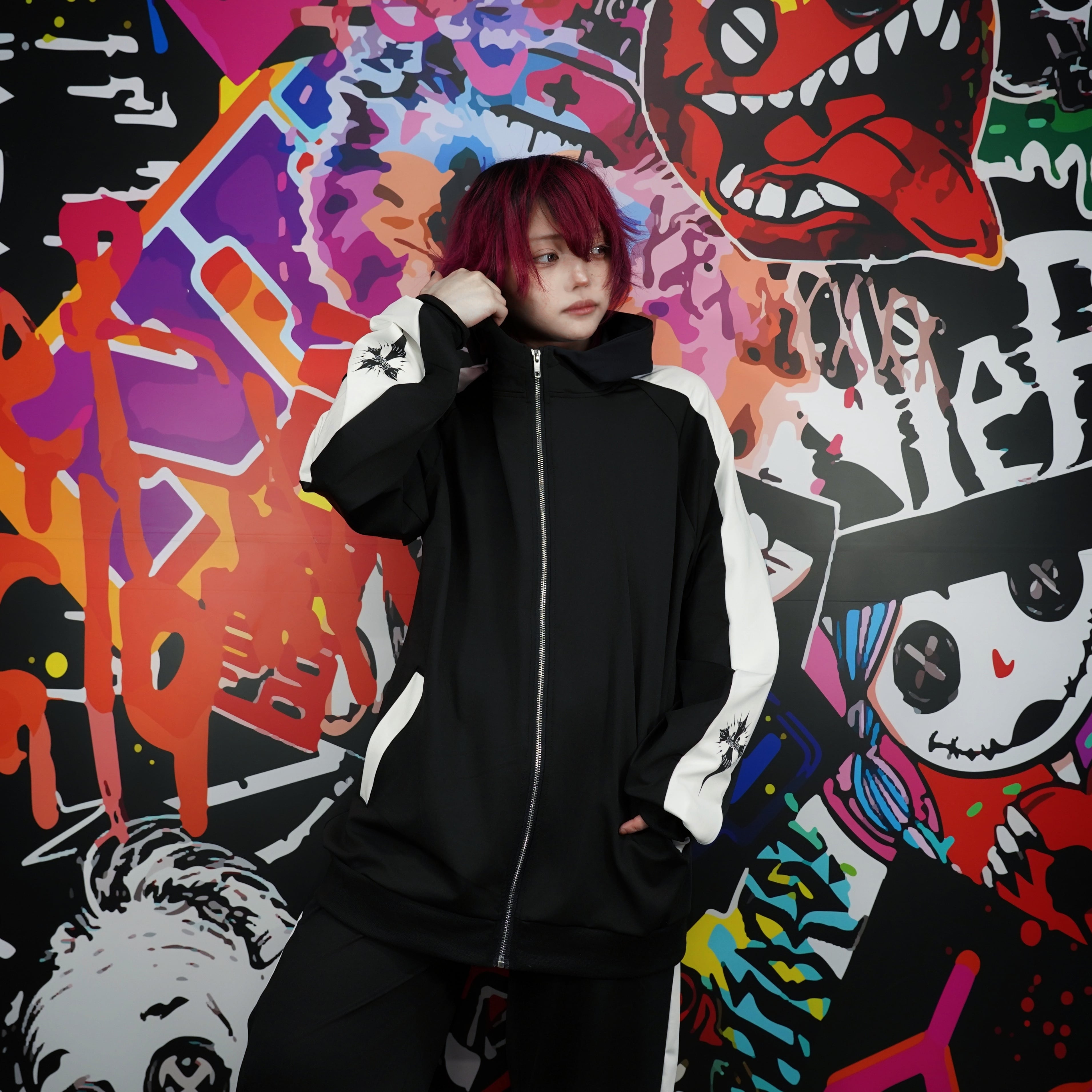 WHITE LINE ZIP OUTER【CROSS】 | NIER CLOTHING