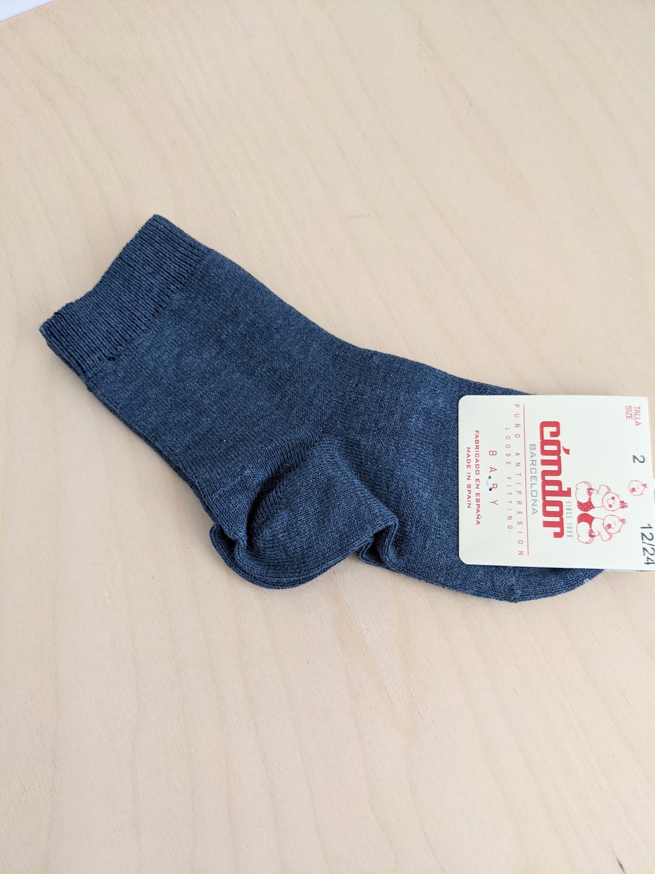 SALE - Plain stitch basic short socks - 3~8y / Condor
