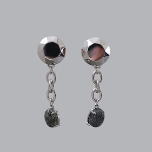 【Daiya chain】 earring & pierce / silver