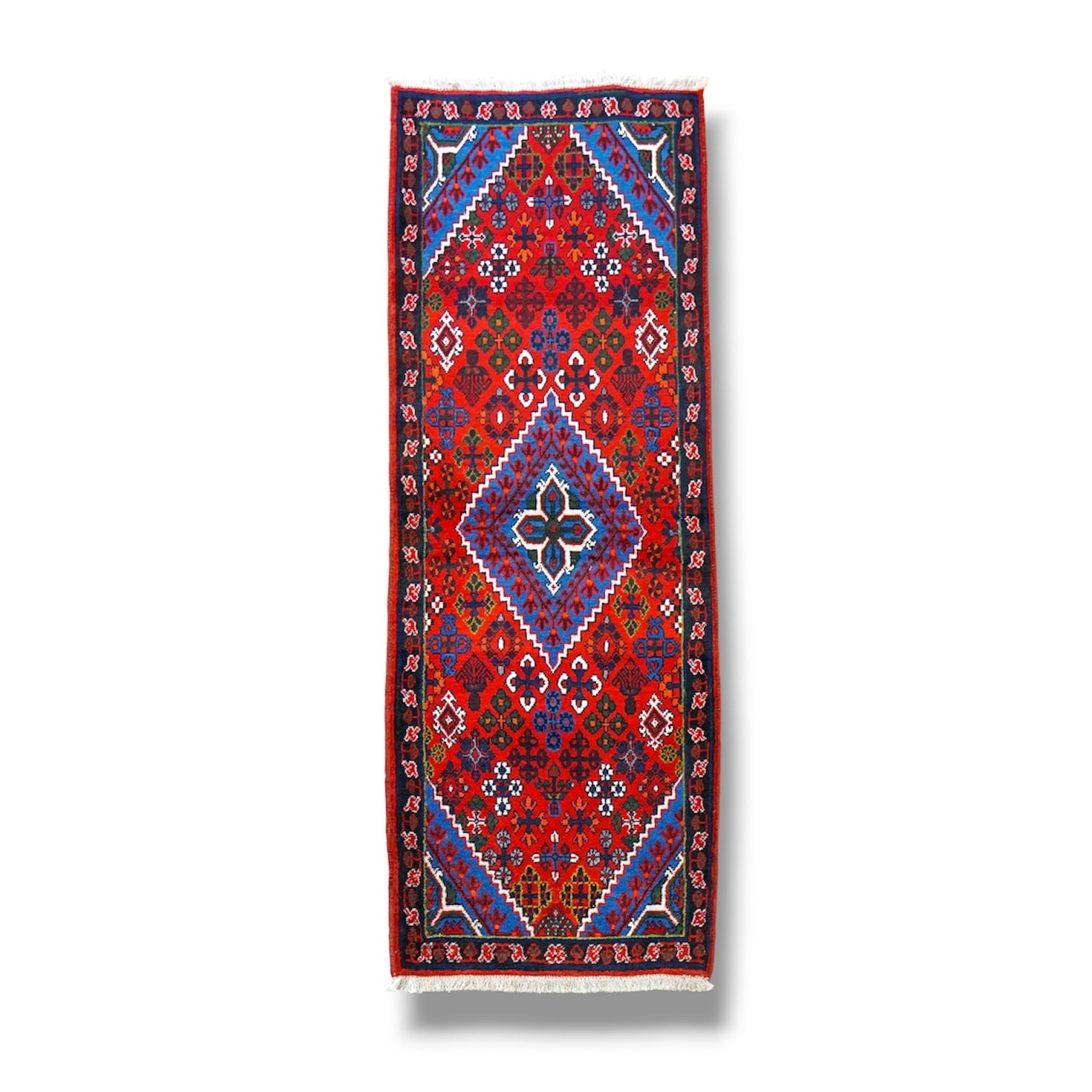 ペルシャ絨毯 カシュクリギャッベ リズバフトギャベ 117×43cm ランナー