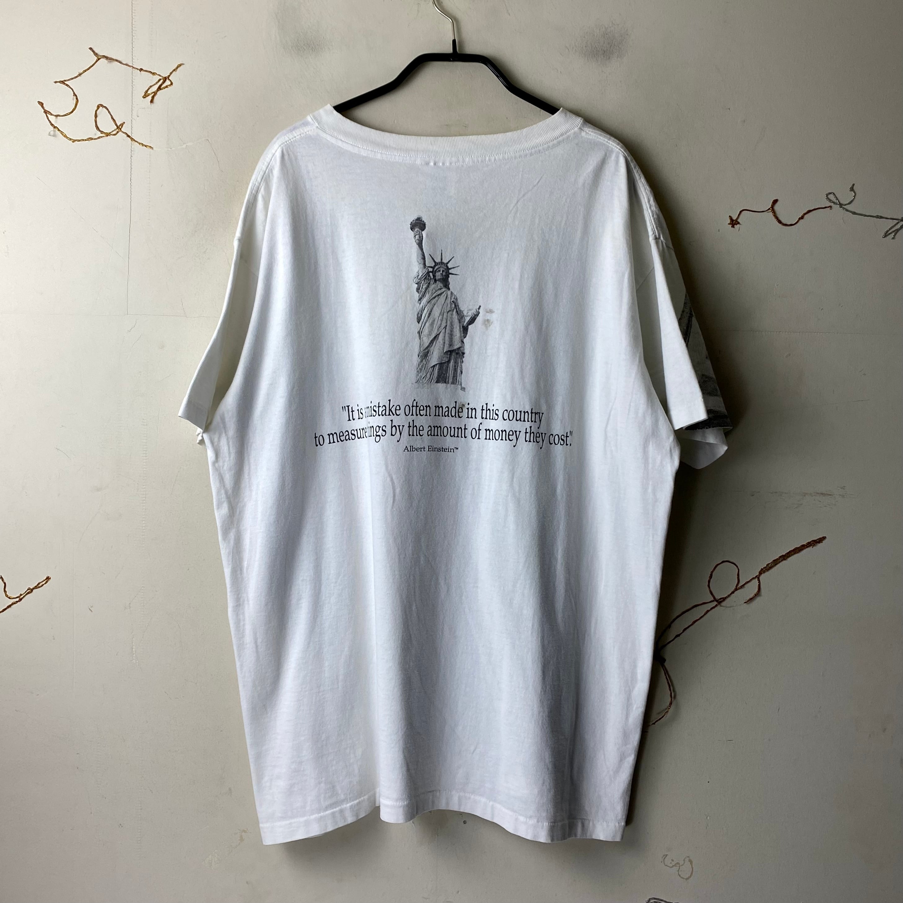 vintage 1990's ANDAZIA large print tee “einstein” “the vintage 1990's ANDAZIA large print tee “einstein” “the