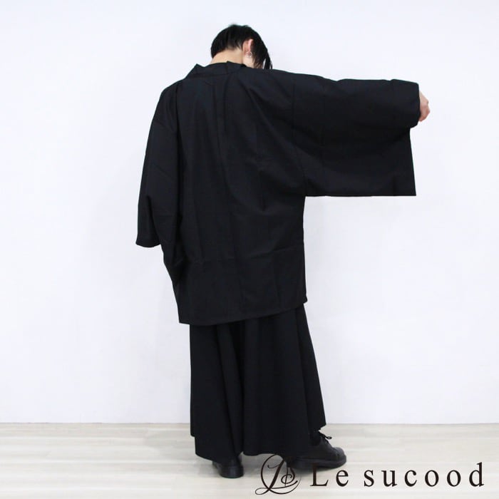 Le sucood】浴衣モチーフ 和風 カーディガン 甚平 和装 和服 袴 羽織