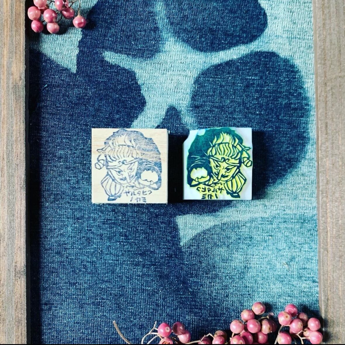 はんこ ハンコ かわいい イラスト キャラクター 神さまはんこ 消しゴムはんこ 御朱印 サルタヒコノカミ