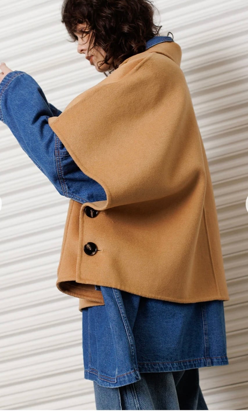 YENN 】DOUBLE FACE CAPE JACKET | valance 福井|レディース YENN 】DOUBLE FACE CAPE JACKET | valance 福井|レディース