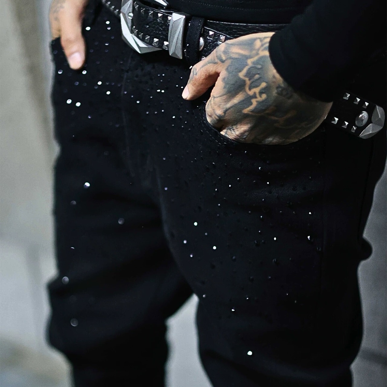 RELAX drip stone pants - 2