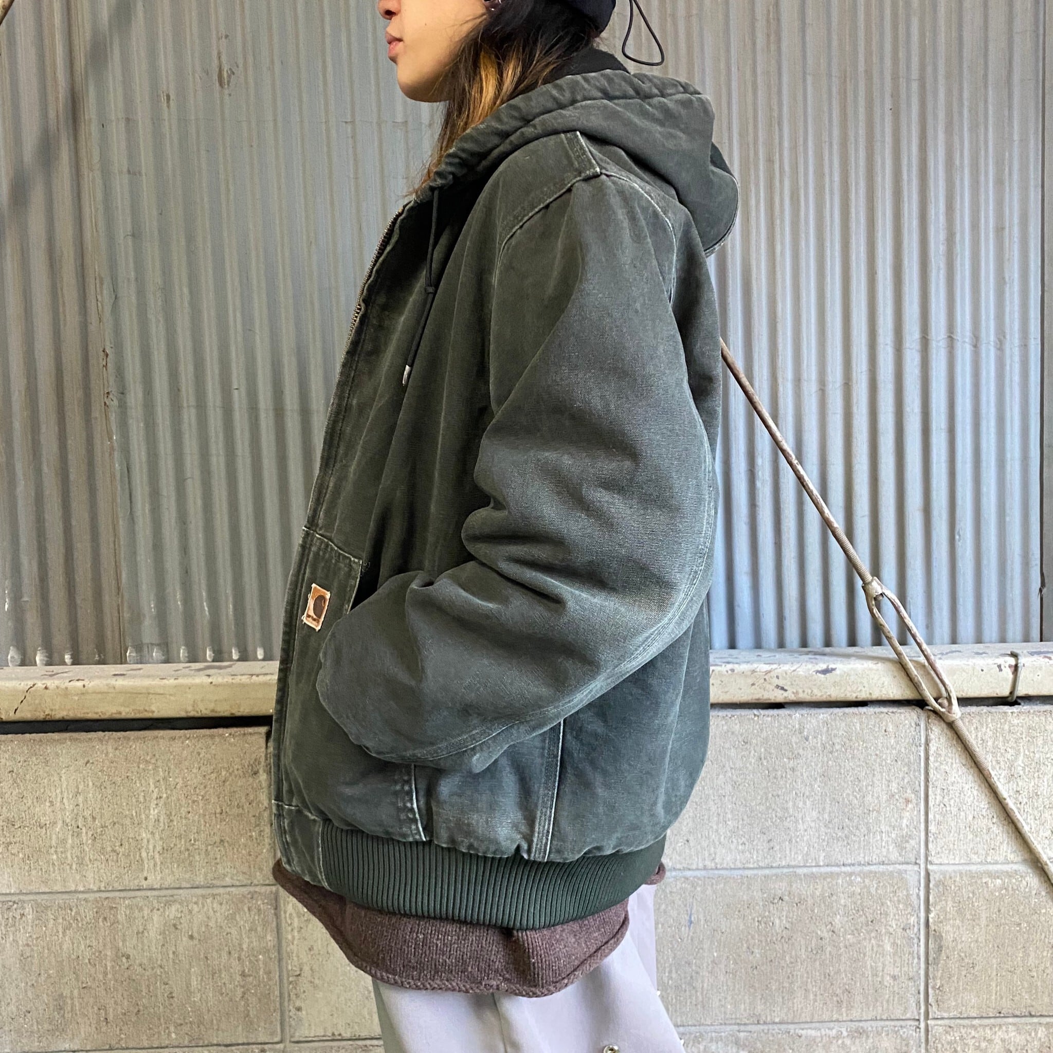 Carhartt アクティブジャケット オリーブグリーン　カーキ 中古・古着通販】CarHartt (カーハート) アクティブジャケット