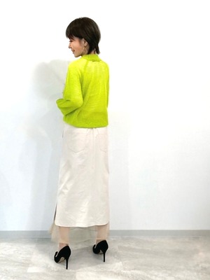 シアーヘムコーデュロイスカート