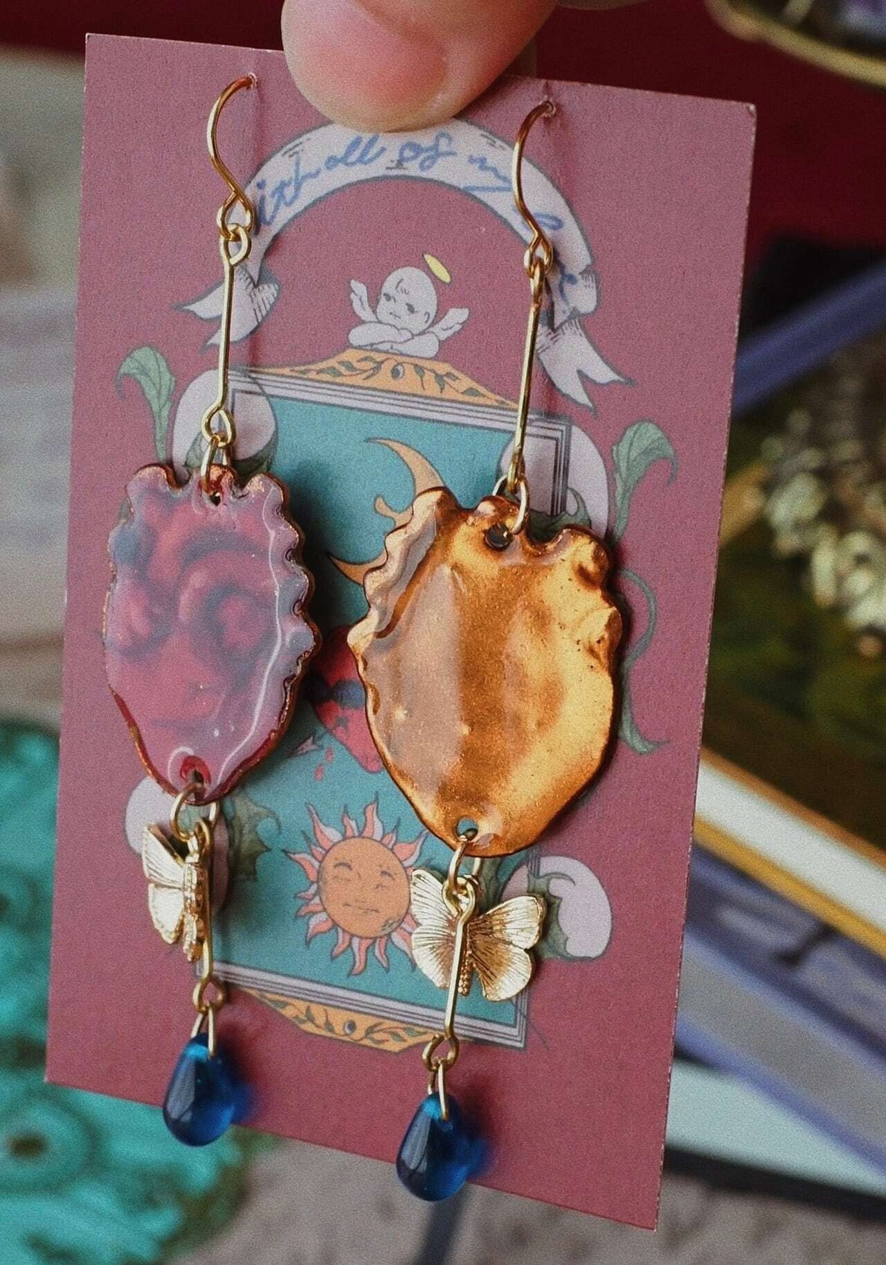 日輪をつかまえて  片耳飾り【星屑即納品】