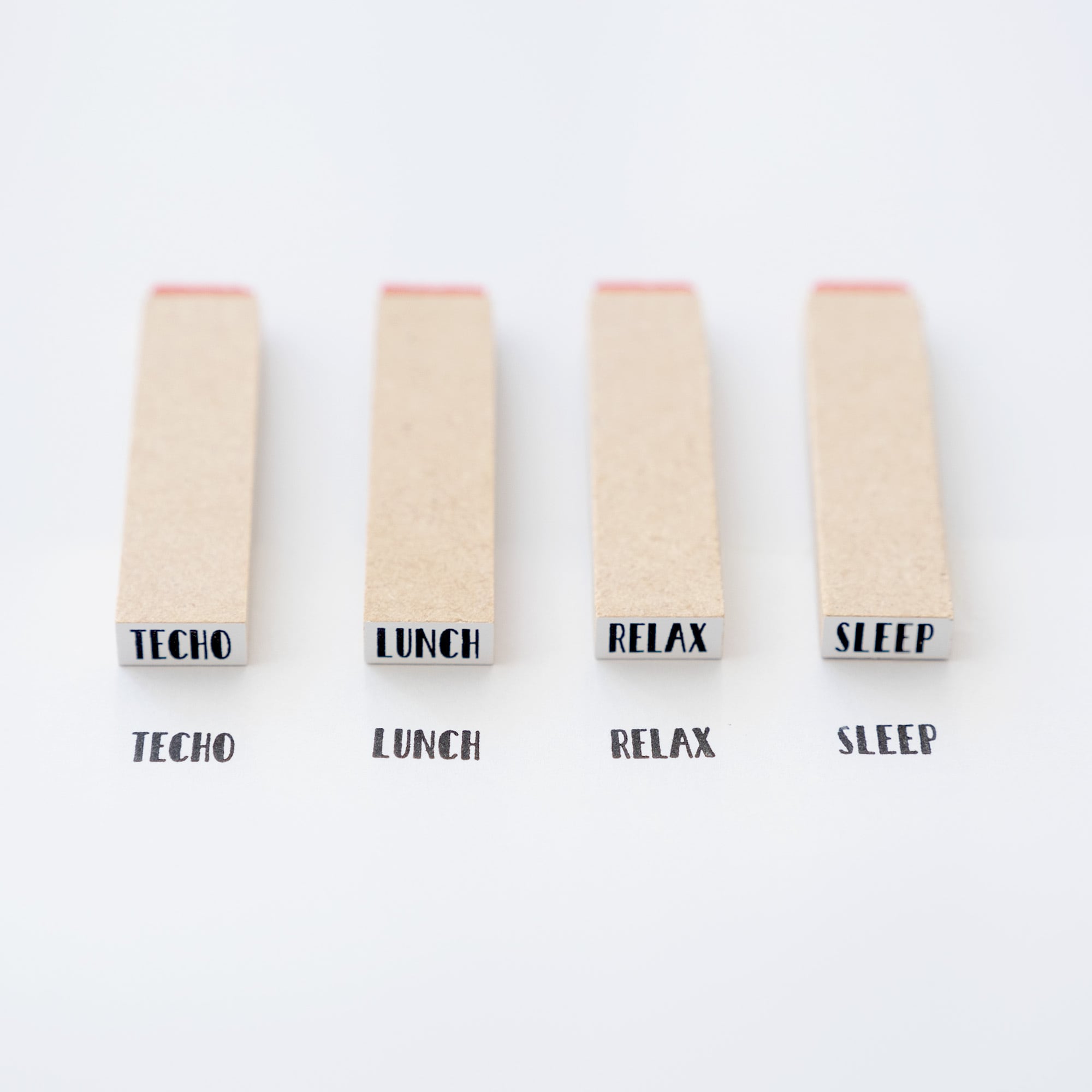 【小さな文字】TECHO_手帳 | はんこ