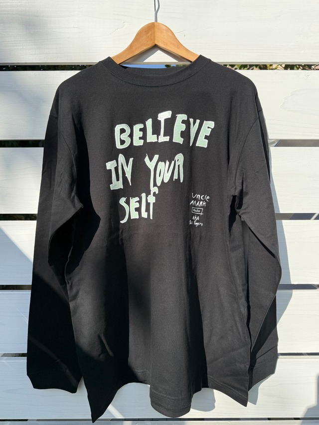 Believe In Yourself Black ロングTシャツ サイズXL