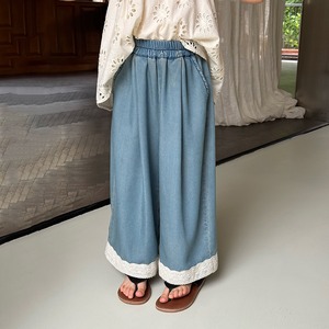 夏透かし編みレースベストORジンズ