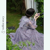 【2color】レースと小花が奏でる♡スウィングマキシワンピース 《Y0292》