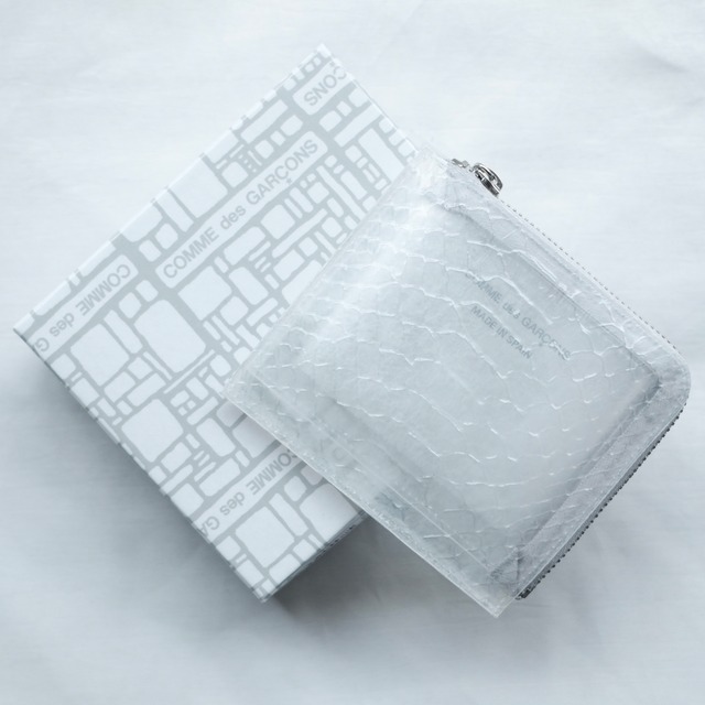 COMME des GARCONS SNAKE TRANSPARENT WALLET