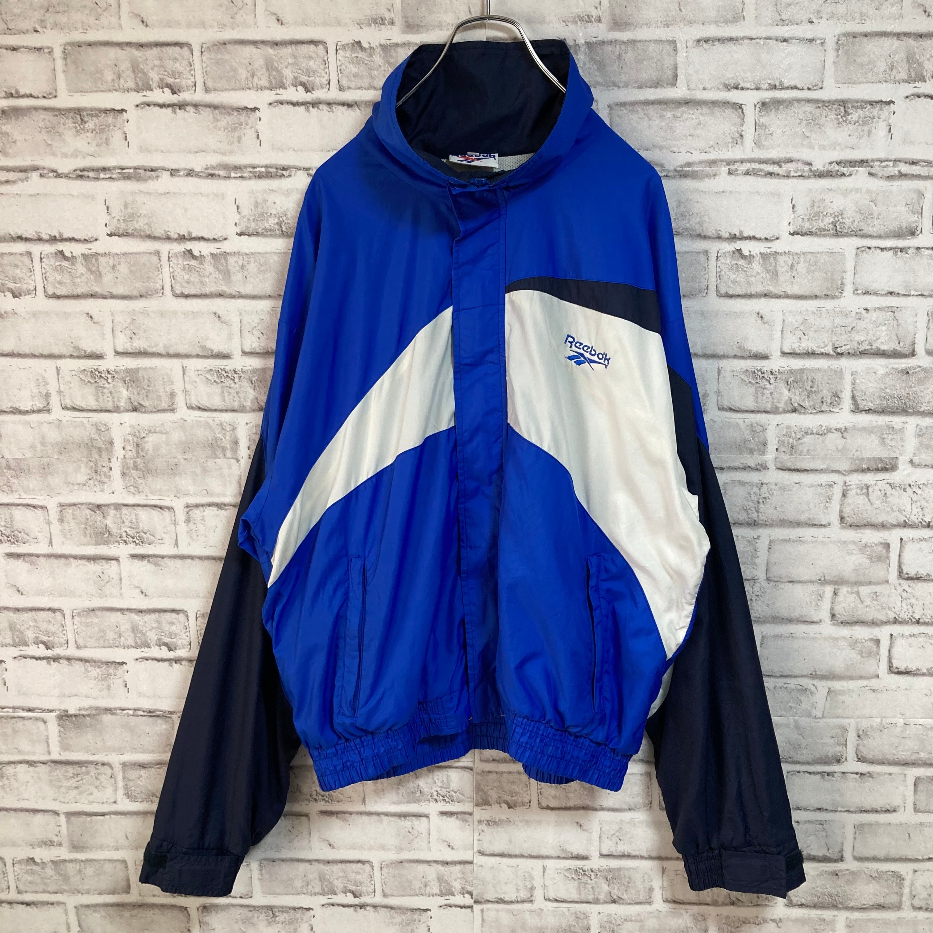 【Reebok】Nylon Jacket L相当 Made in USA 90s リーボック 