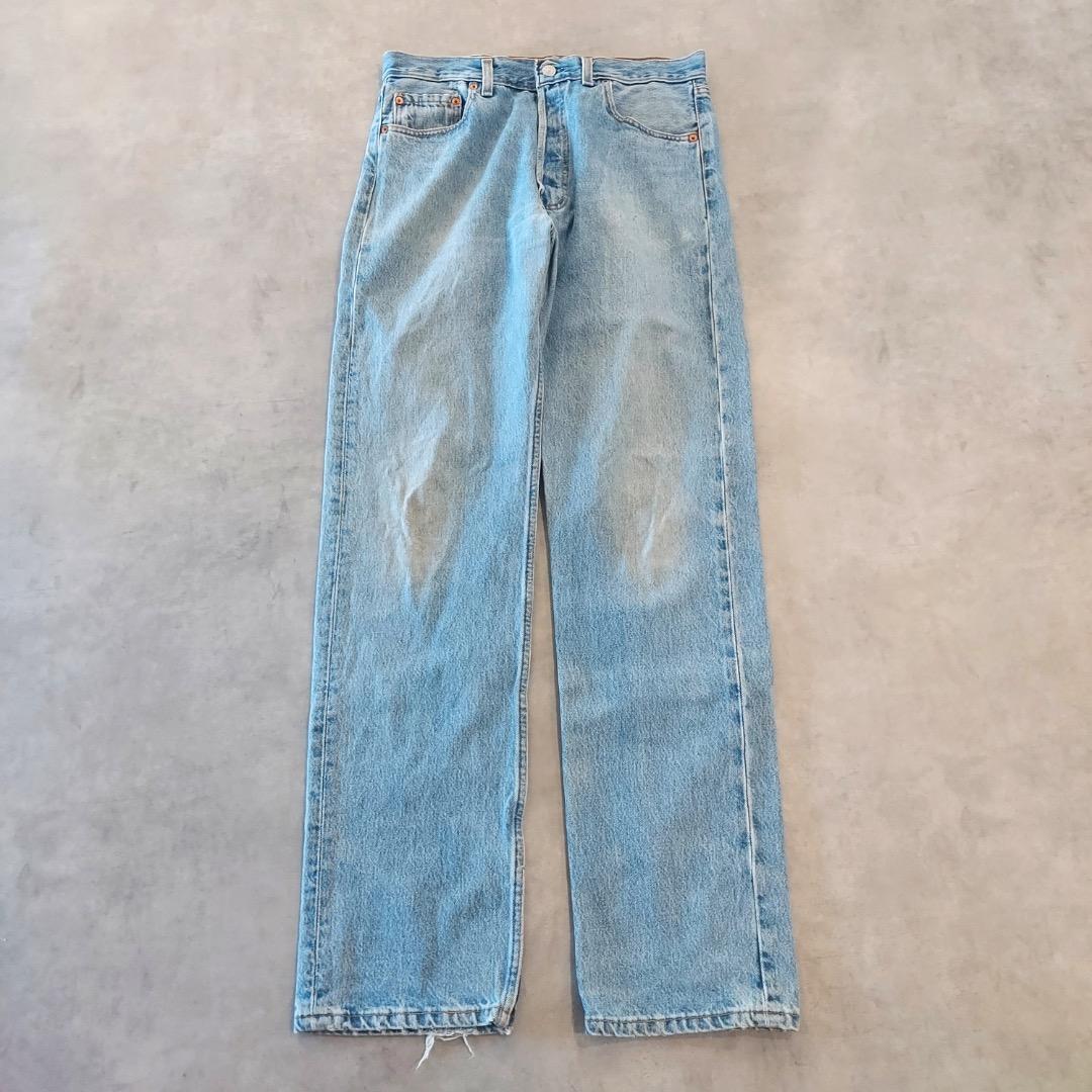 リーバイス501 W34 エルパソ 青 90s USA製 古着 17446