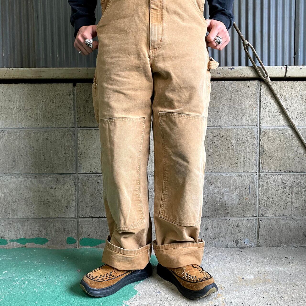 年代 USA製 Carhartt カーハート ダック地 ダブルニー