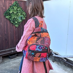パッチワーク大容量リュック