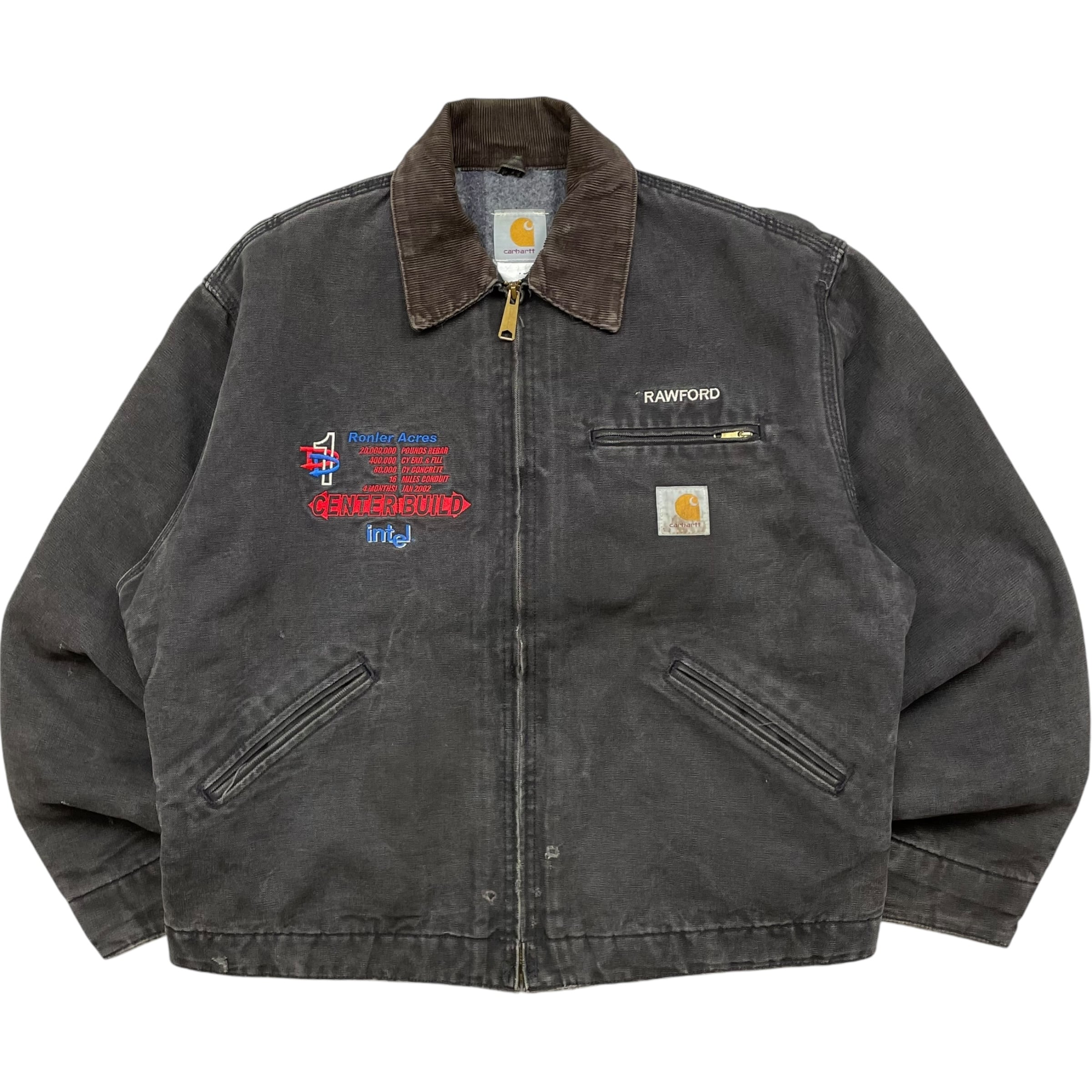 《L》 Carhartt カーハート デトロイトジャケット ダックジャケット 企業ロゴ no.4960