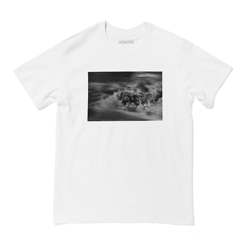stacks / "Disappear Into Earth" T-SHIRTS -WHITE-