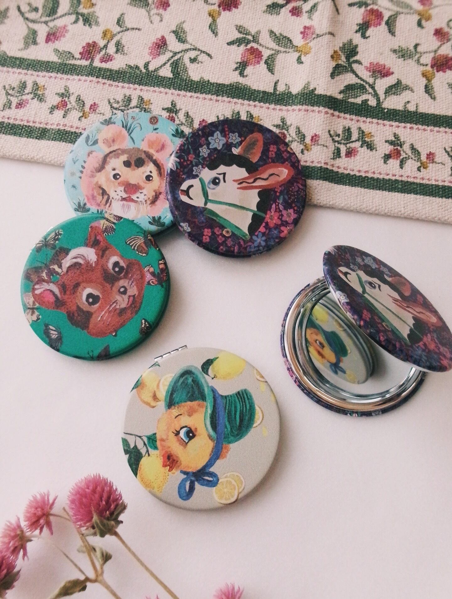 【Nathalie Lete】Conpact mirror(全4種類)