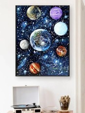 LEADINTOP ダイヤモンドアート 四角いビーズ 銀河系 30X40cm 全面貼り付けタイプ ダイヤモンドペインティング スクエア アート スクエアビーズ 人気 モザイクビーズ ビーズアート 大人 子供 DIY 手作り 手芸キット プレゼント 芸術品 装飾