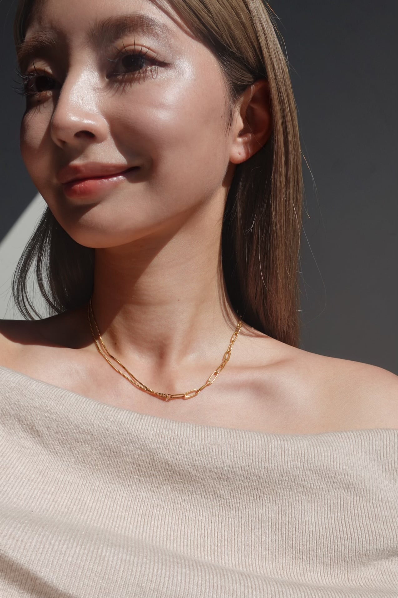 leon venetian mix necklace | 金属アレルギー対応のアクセサリー crea