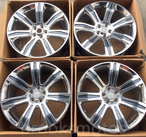 22インチ 7 スポーク 自動巻き スタイル ホイール レンジ ローバー ボリューム 5X120 BRN-1623