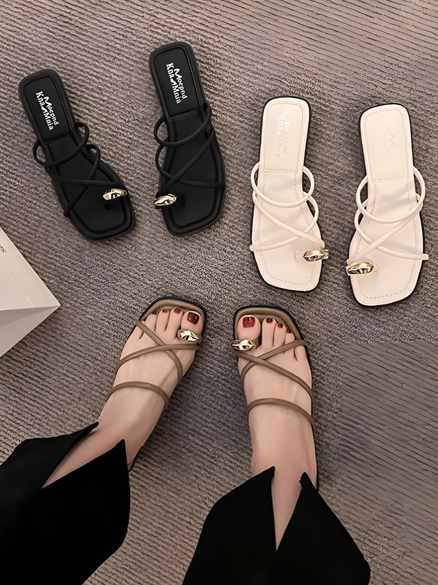 ◆予約◆メタルサムリングサンダル（ご注文から1-2週間程でお届け）