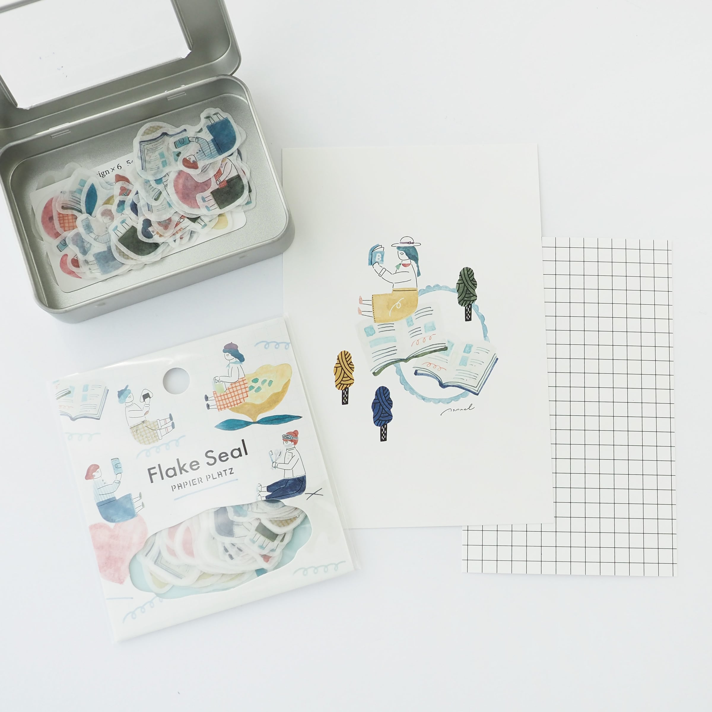 座ってるちゃんの住む街｜フレークシール | ASANEL