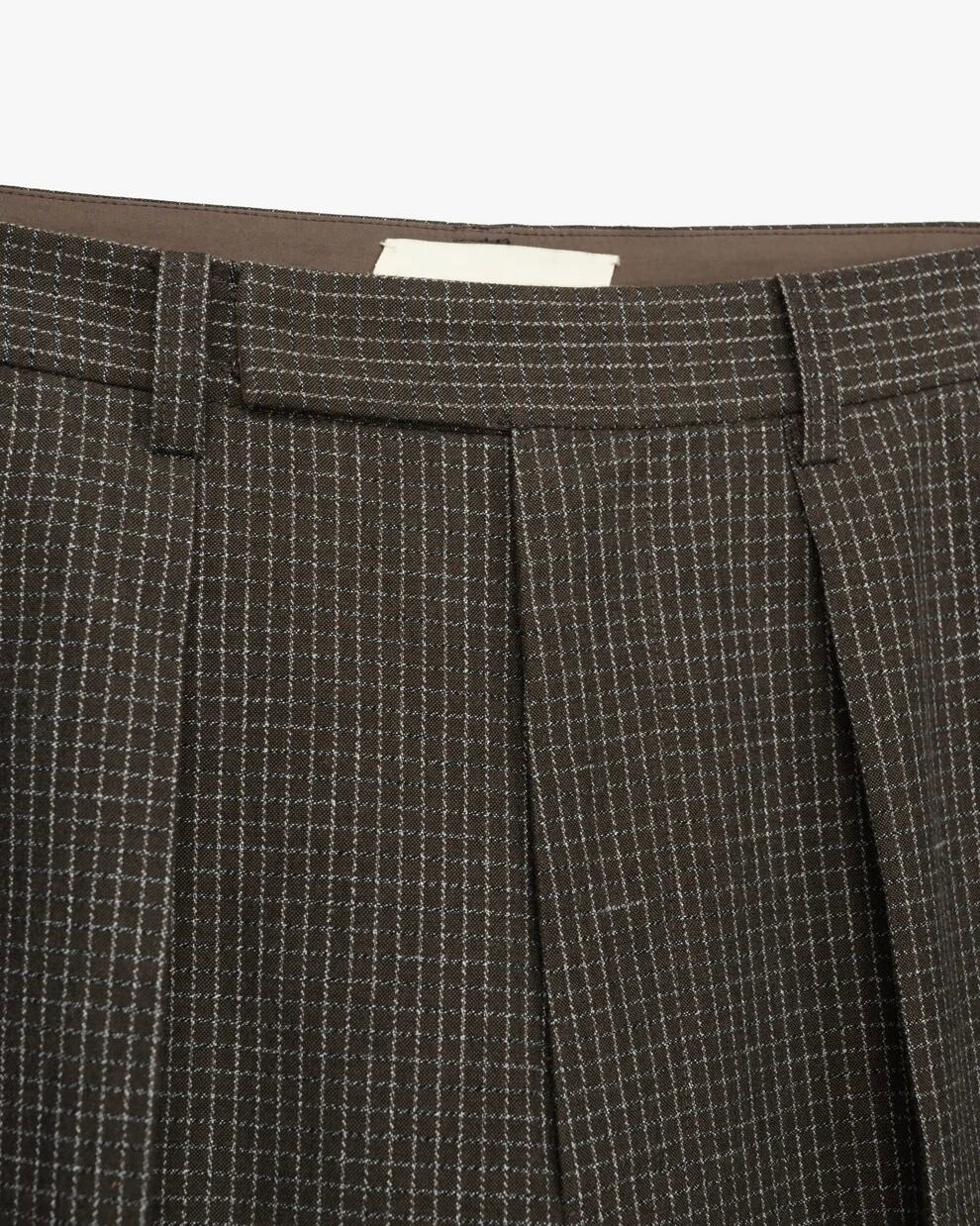 pet-tree-kor【FROST PANTS -Brown check-】 | nnuudd