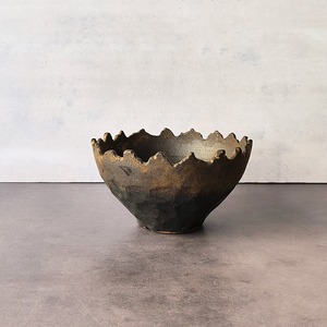 やちむん FUCLAY 植木鉢 FUCLAY black  鉢釉薬  沖縄【fuc_pot-44】