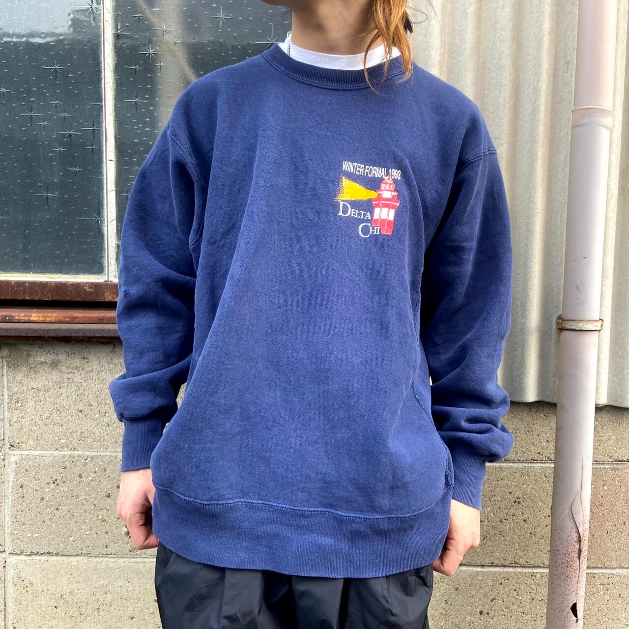 今年人気のブランド品や XL スウェット ネイビー アメリカ古着 Vintage