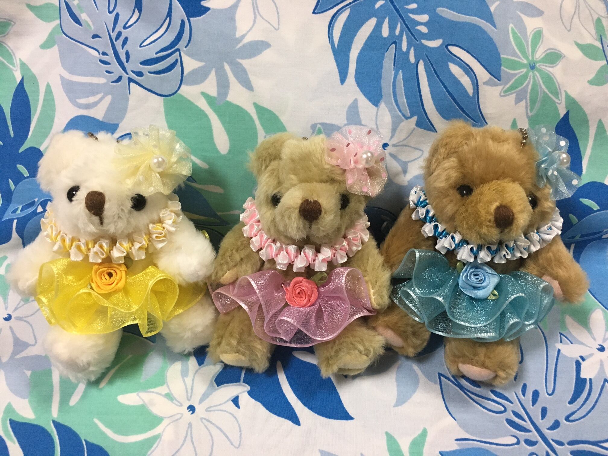 ハワイアンリボンレイ【プリティプリティ　キット】 ハワイアンリボンレイ（レシピなし） プリティ・ドレスベアーちゃん