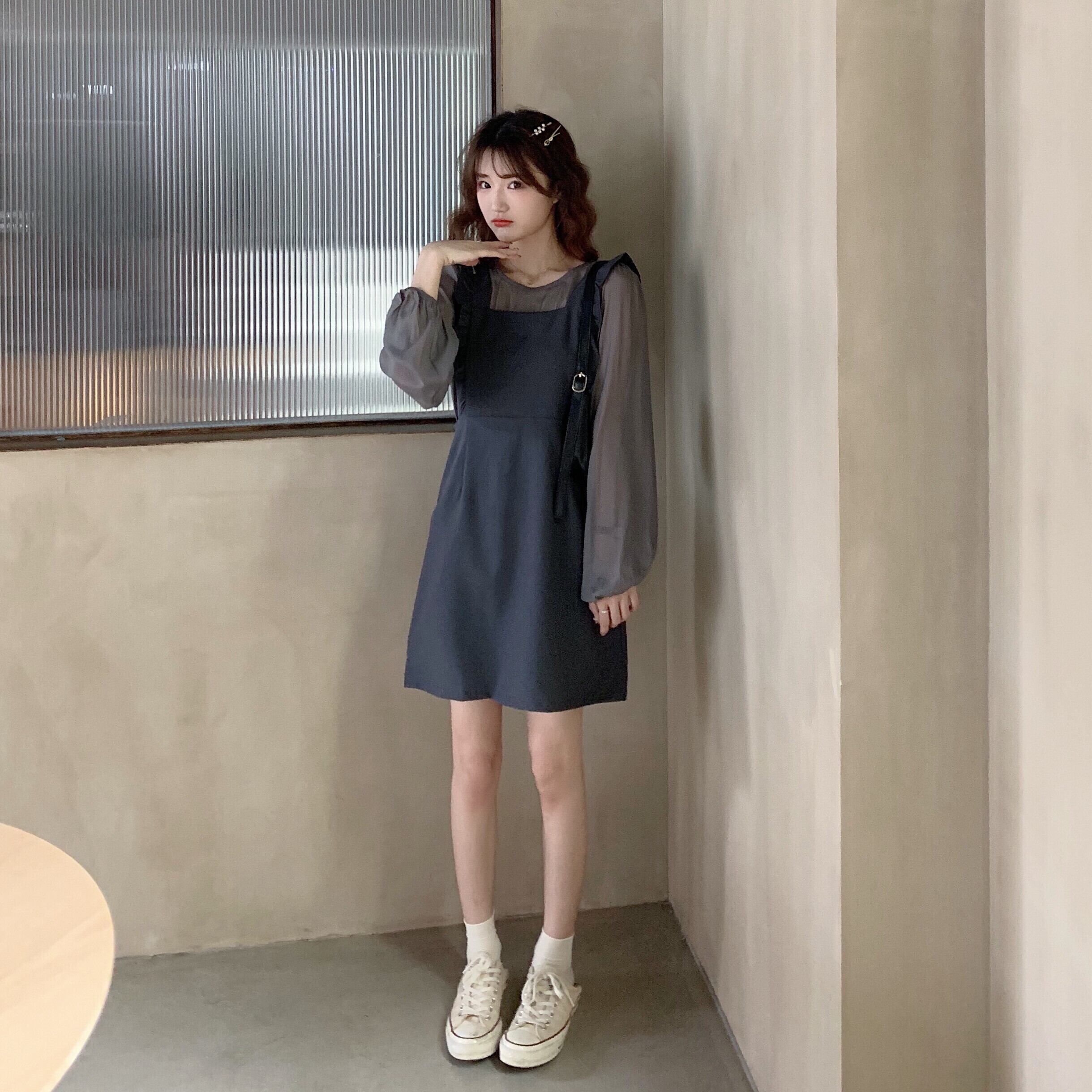 送料無料 シックな双子コーデセットアップ セットアップ ブラウス ワンピース 2点セット デート 着回し Lamitte Deco トレンド 韓国ファッション ショップ Base店