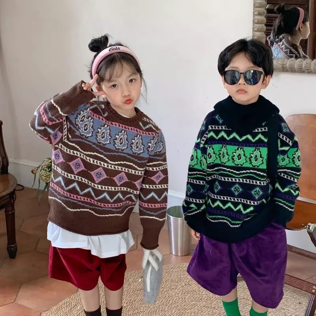 GAP KIDS カラフルストライプセーター 130（GAP ギャップ 綿100  