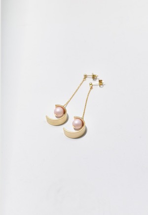 C-frame pierce Gold/Pale Pink