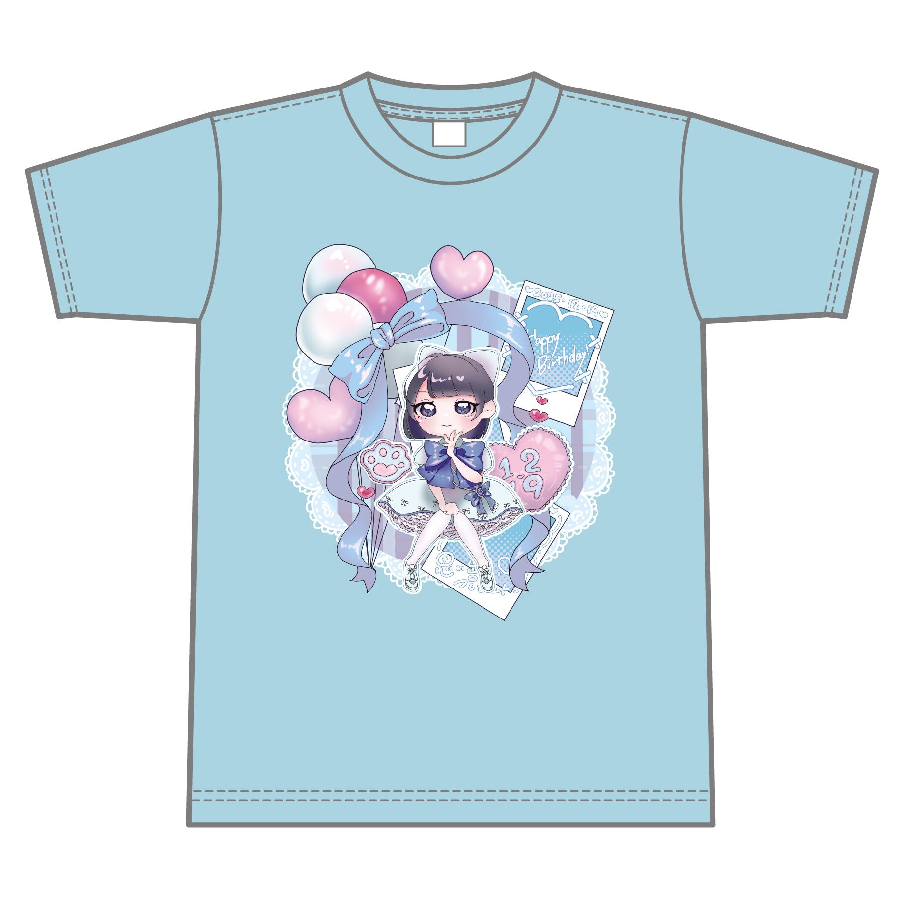 思い出とプレゼント 【天羽あい】 生誕Tシャツ XXL〜 XXXLサイズ