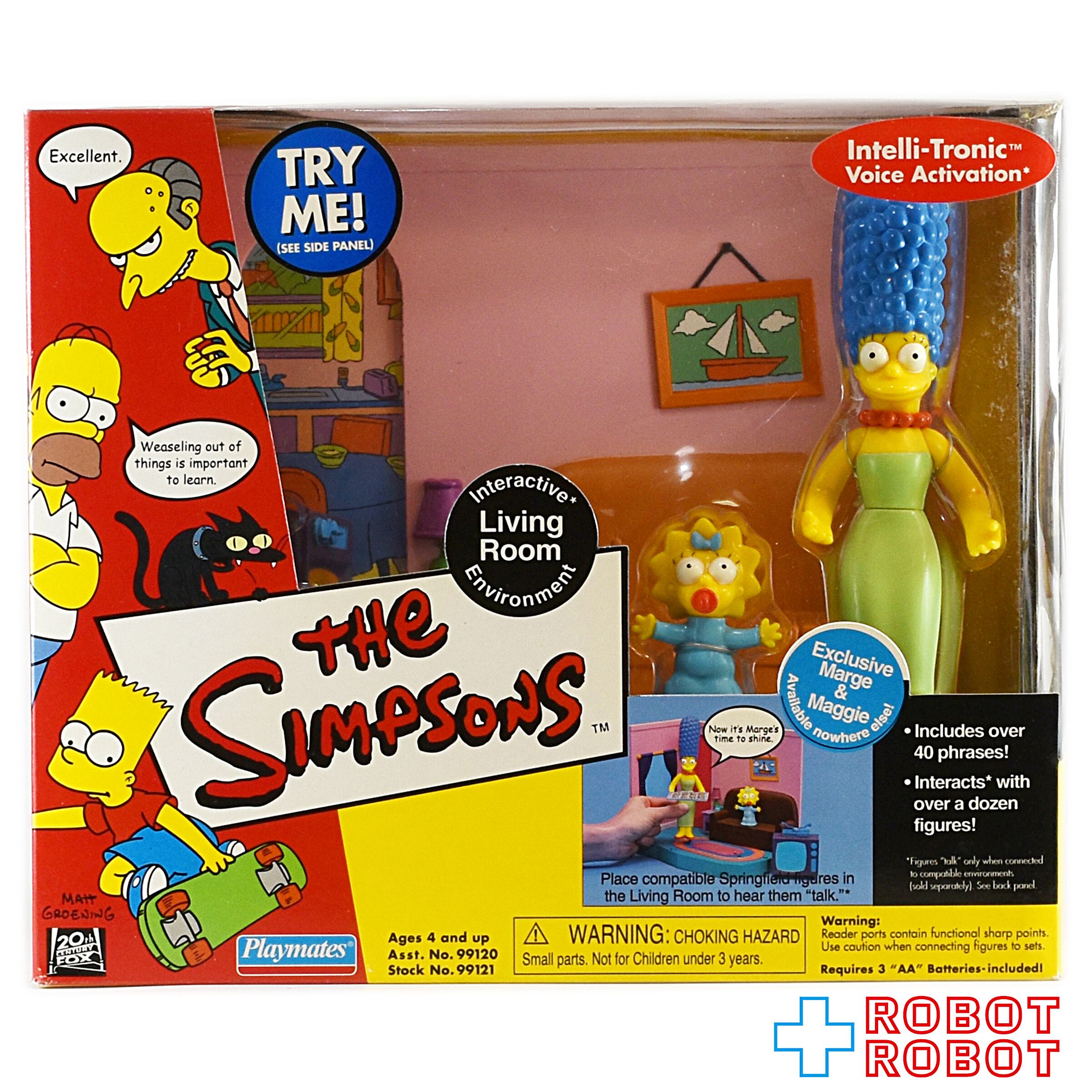 プレイメイツ シンプソンズ リビングルーム w/ マージ & マギー