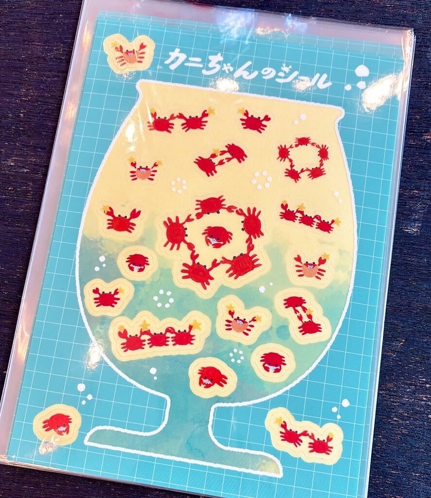 カニちゃんのクリアシール | Eriko Inoue Shop
