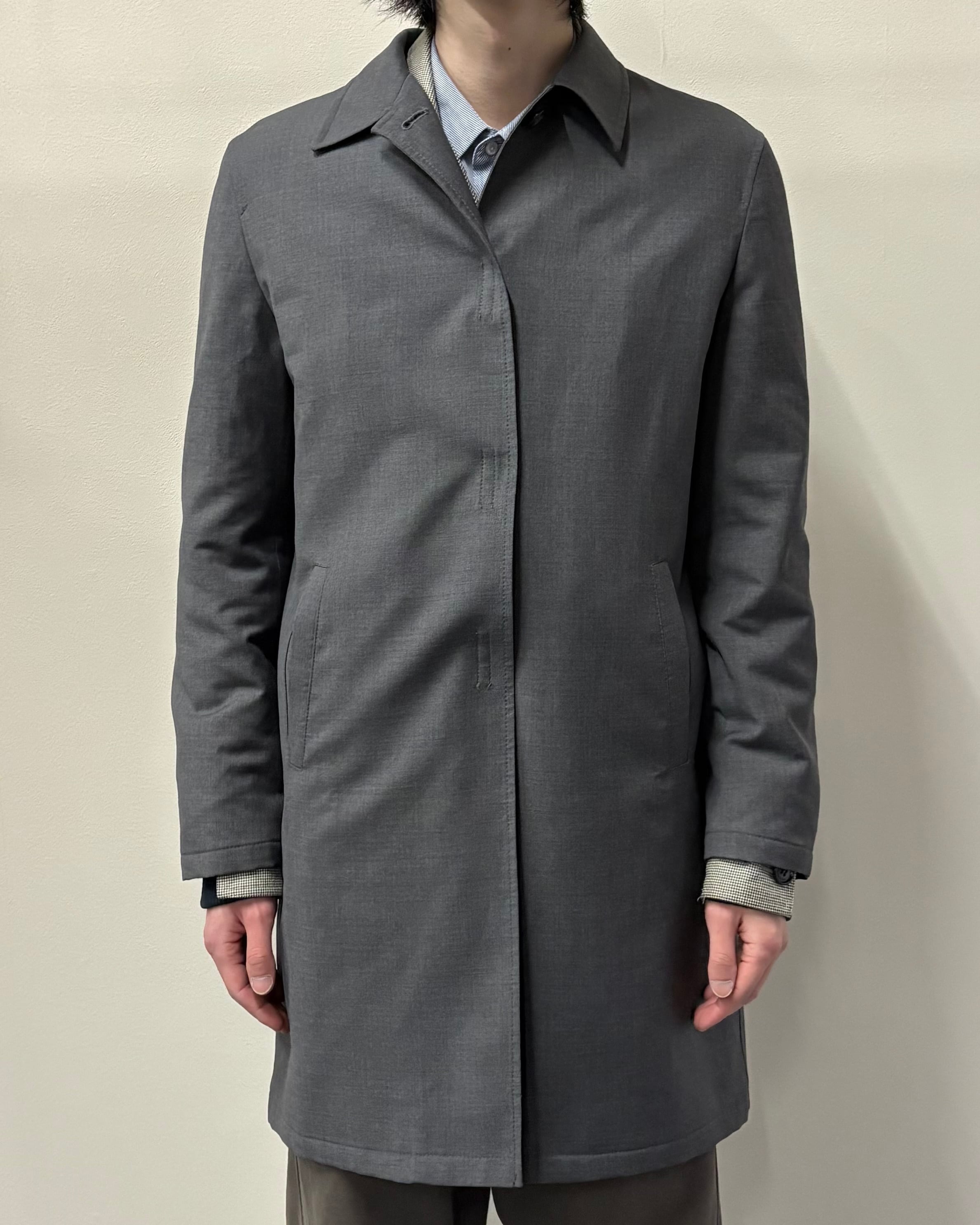 ジャケット・アウター 1998fw prada wool velcro coat (S) black 1998FW PRADA】wool velcro half coat/grey | blendmarket
