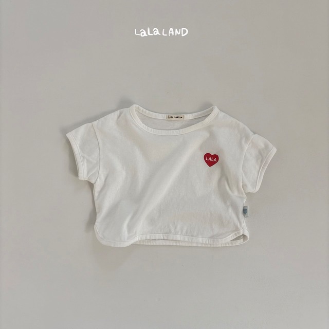 《予約》送料無料【lalaland】bebe) Heart Rappa T