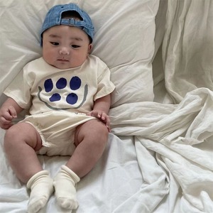 【BABY】シンプル系ドットロンパース