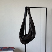 【受注予約:7月中旬入荷予定】fake leather shoulder bag/ darkbrown