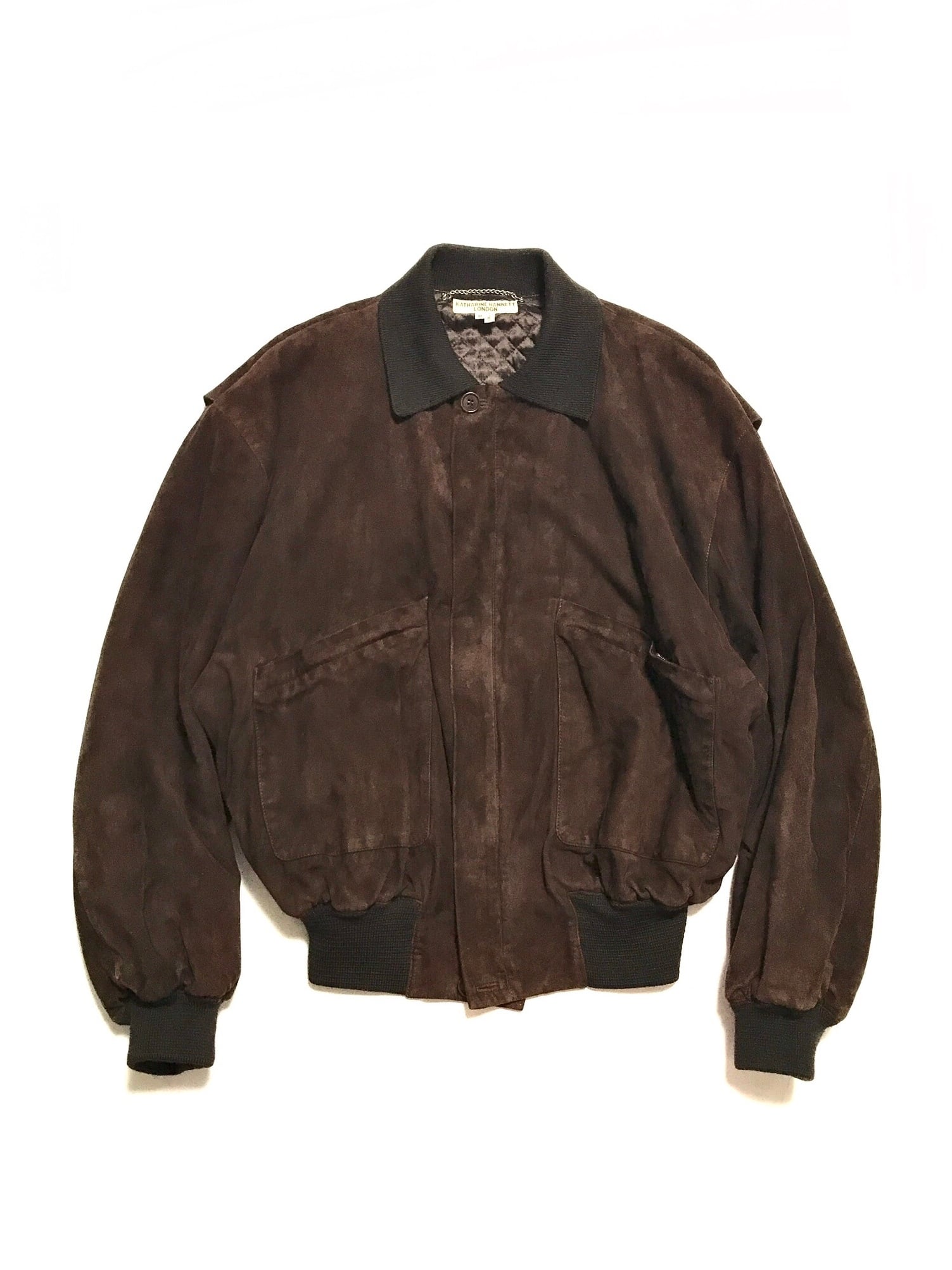 90s KATHARINE HAMNETT Wool Bomber JKT