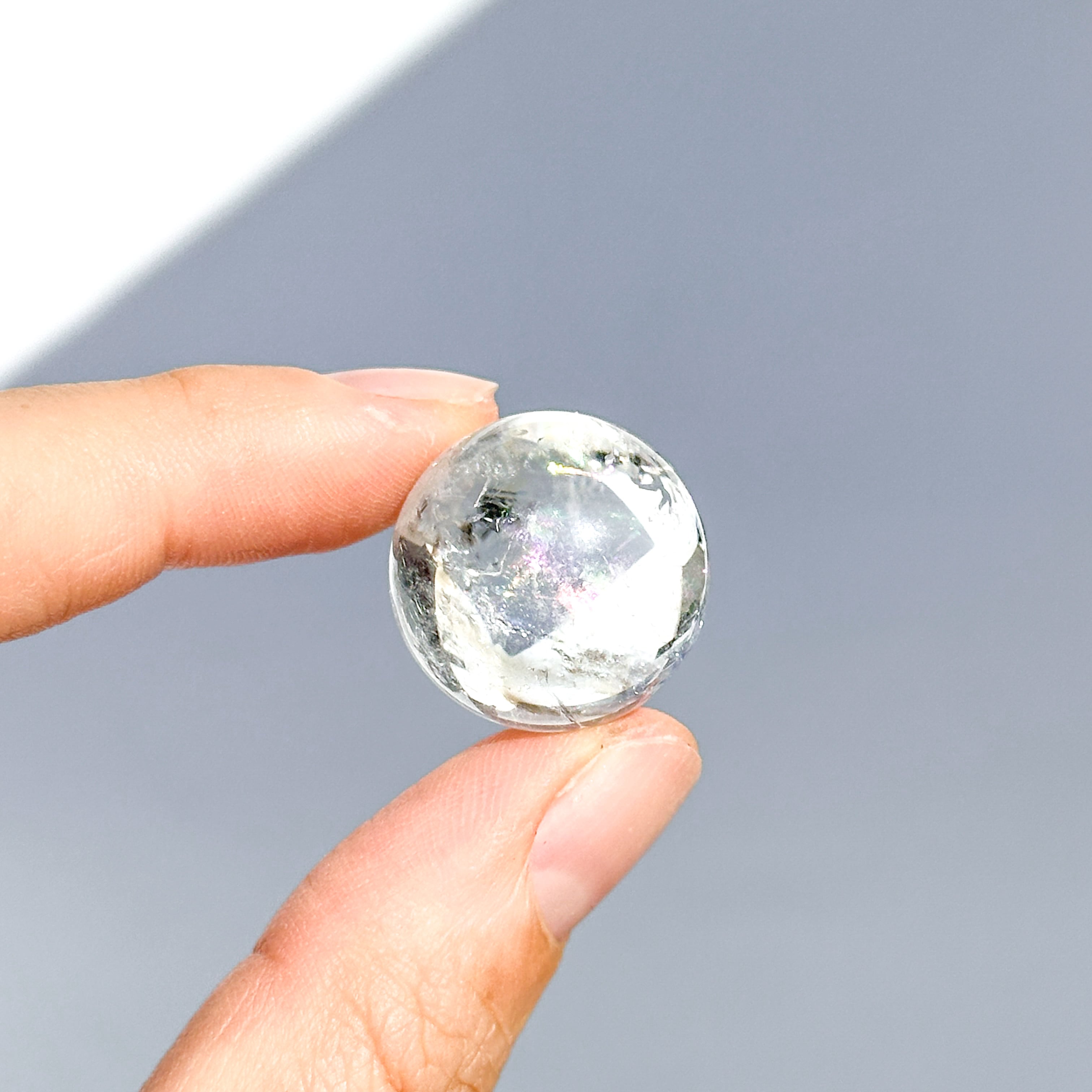 クリア(クラック)クォーツ スフィア 3個 set12◇ Clear Quartz