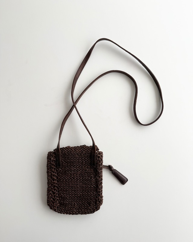 2000s CHANEL LEATHER MESH SHOULDER BAG