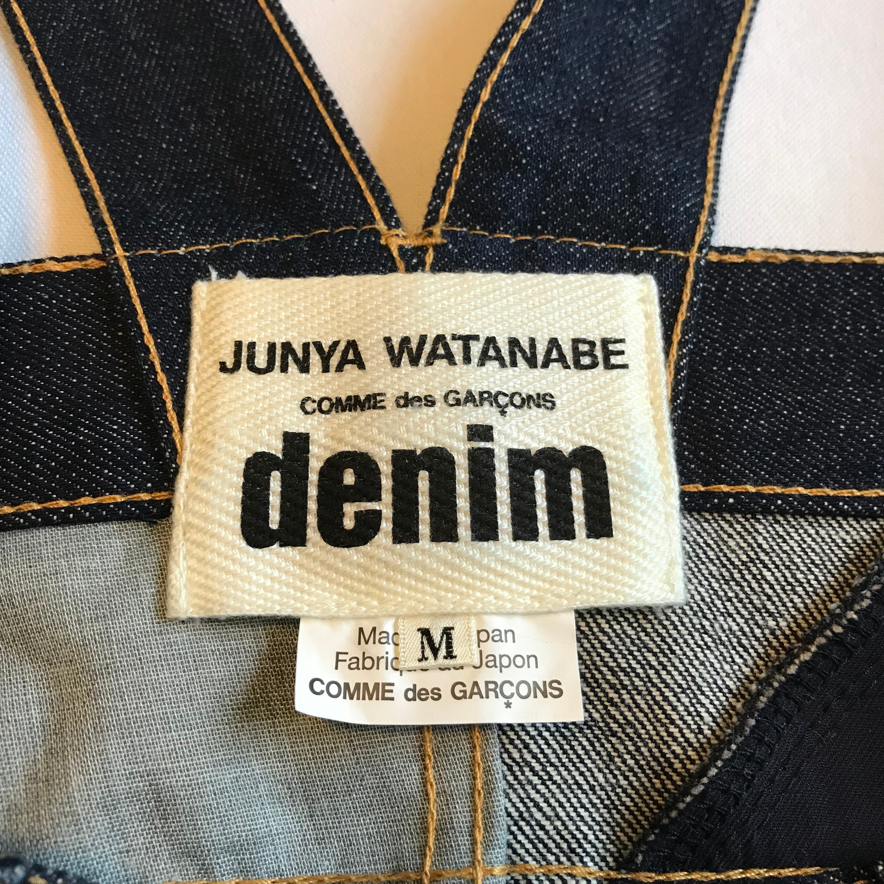 美品 JUNYA WATANABE 解体再構築 パッチワーク ジャンパースカート www